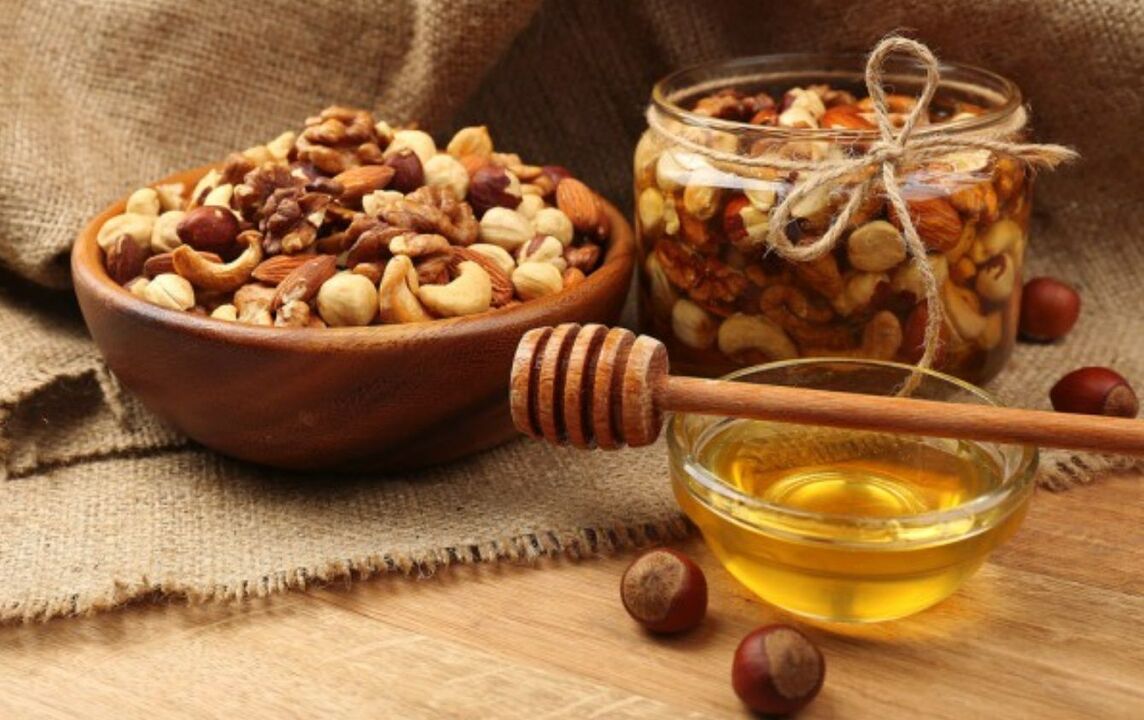 honey with nuts to increase potency